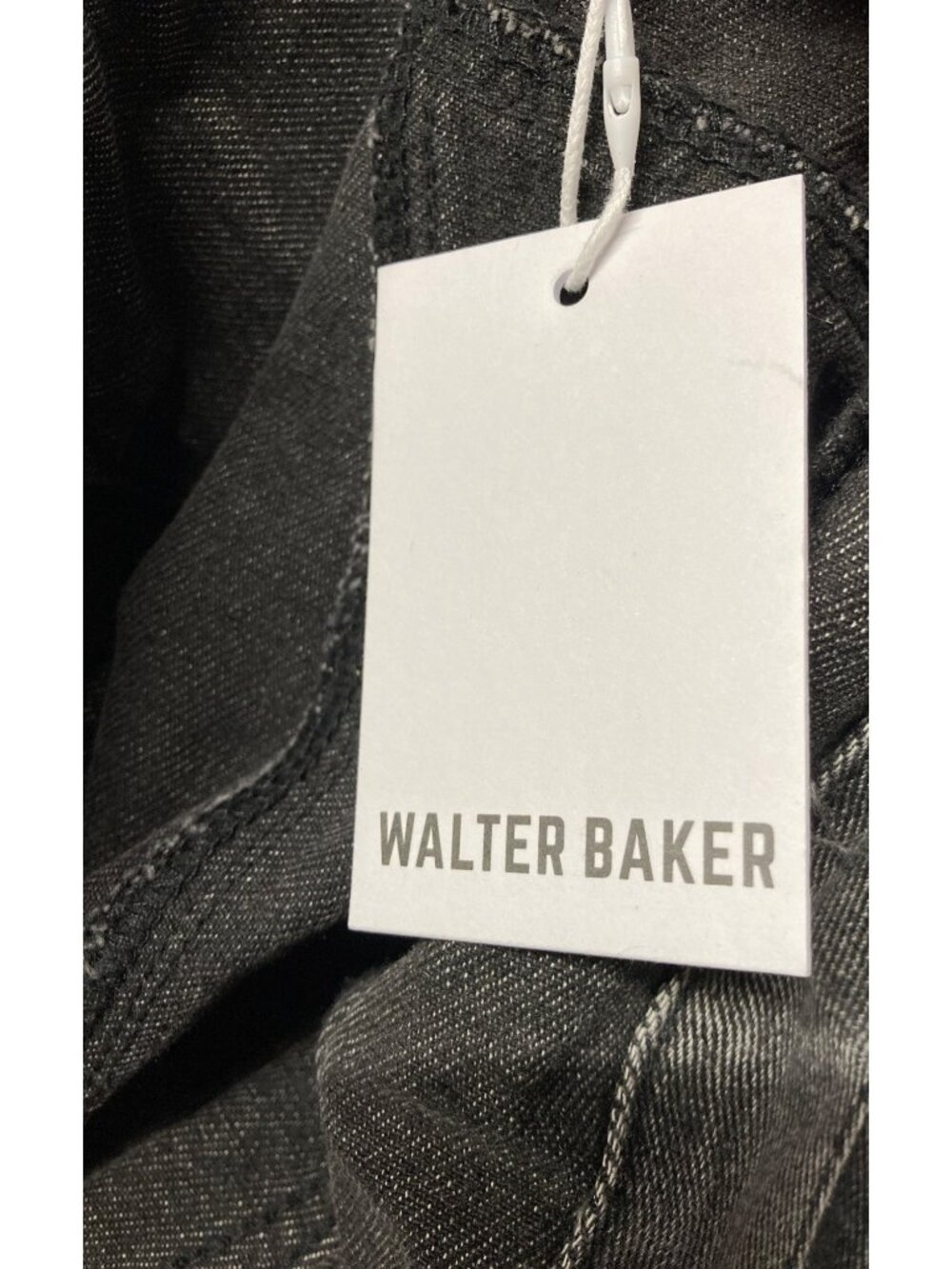 Walter Baker Cropped Denim Jacket - Tressa Cotton Grey Wash, Size Small - Picture 6 of 6